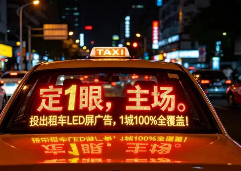 LED透明屏--出租车后视窗方案
